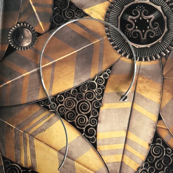 Sterling silver choker with turquoise - Picture 2 of 4